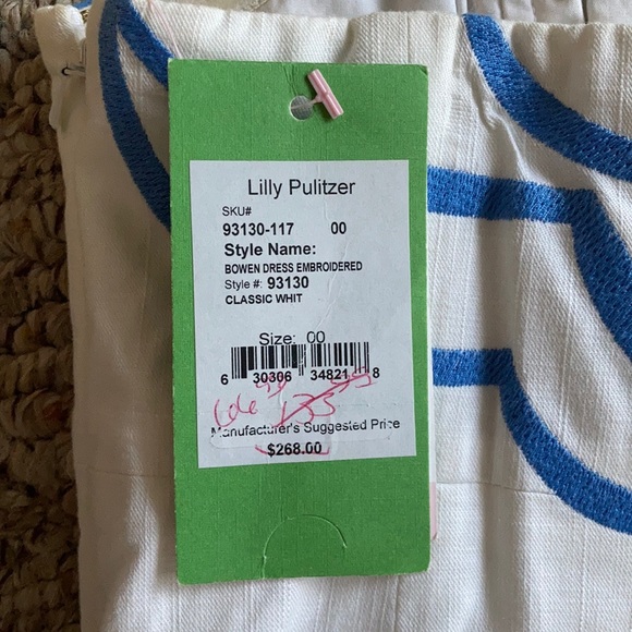 Strapless Lilly Pulitzer  Dress with Embroidery - Picture 8 of 9